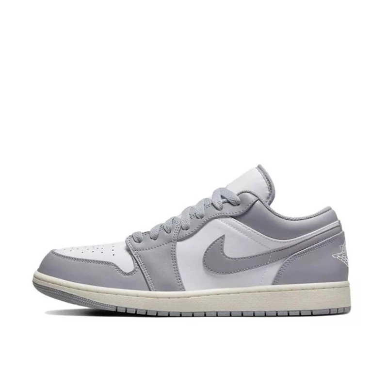Air Jordan 1 Low AJ1 乔1 小迪奥Dior灰白低帮篮球鞋 553558-053