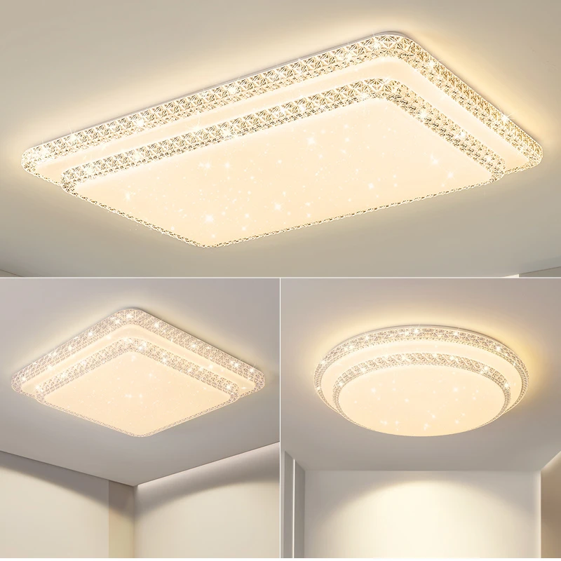 客厅灯简约现代大气2025年新款长方形卧室主灯灯具led吸顶灯房间