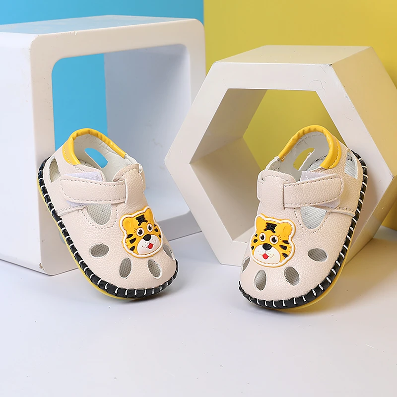 夏季凉鞋0-1岁男女宝宝学步鞋手抱婴儿鞋皮面软底鞋子小童室内鞋