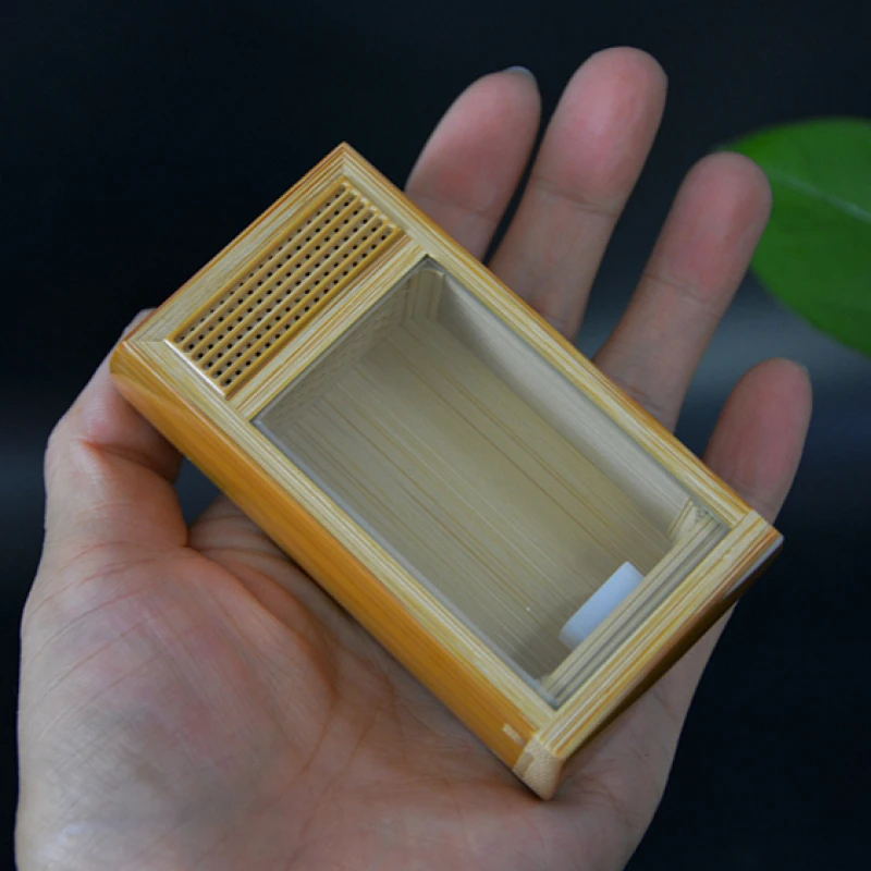 不输大师手艺！竹蛉盒金钟盒！老玉竹纯手工音箱款榫卯结构