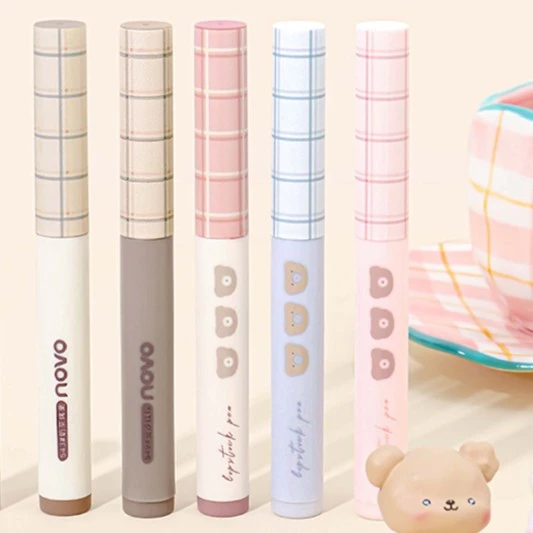 novo5530唇线口红笔彩色持久不掉色不沾杯学生持妆显色不拔干双头