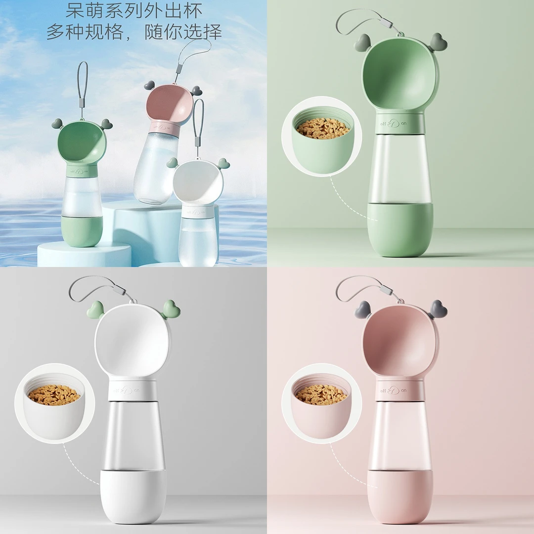 狗狗呆萌饮水杯宠物呆萌饮水杯宠物喝水杯大容量狗狗大容量喝水杯