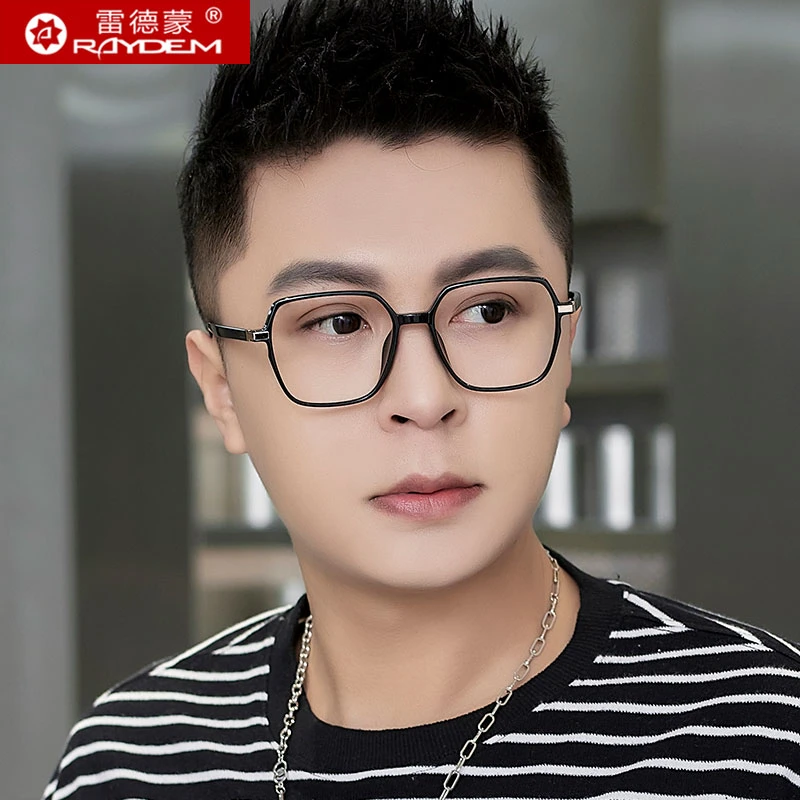 抗蓝光辐射电脑眼镜男平光镜女方形可配近视度数镜片护眼潮K8246