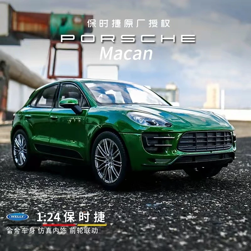 1:24 保时捷 Mancan 正版授权  四门带窗 合金汽车 静态摆件