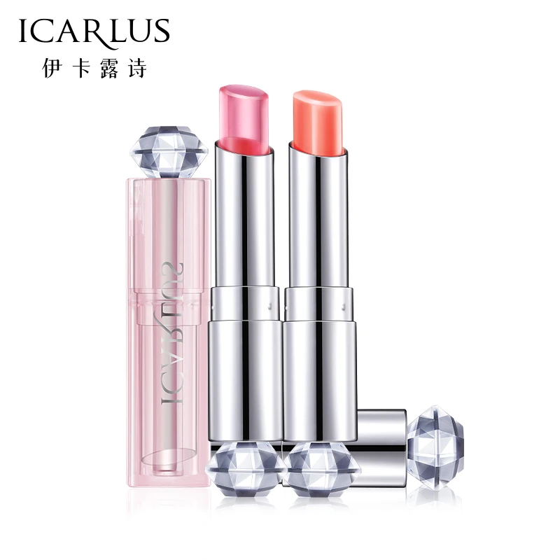 伊卡露诗水晶蜜恋控色温感口红滋润保湿补水防水变色润唇膏女学生