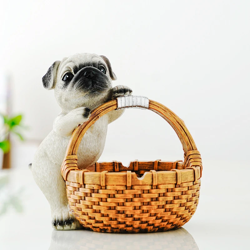 创意小狗小兔钥匙收纳摆件进门入户玄关装饰品家居客厅电视柜摆设