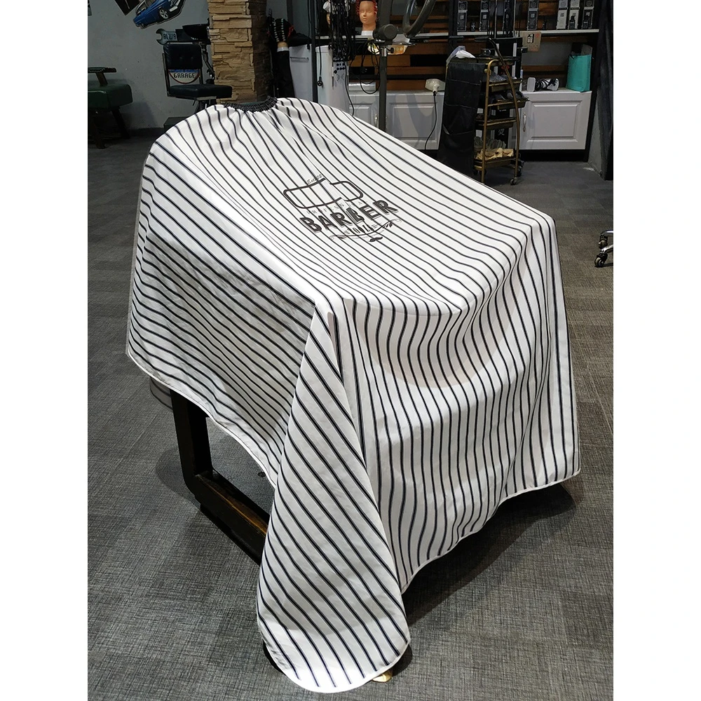 网红高档理发围布发廊专用复古油头剪发发型师美发防静电不粘发