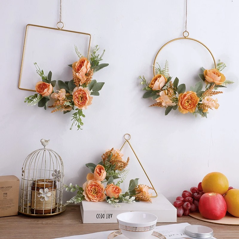 龙年花环墙上装饰品门挂饰件客厅房间玄关餐厅乔迁家用场景布置