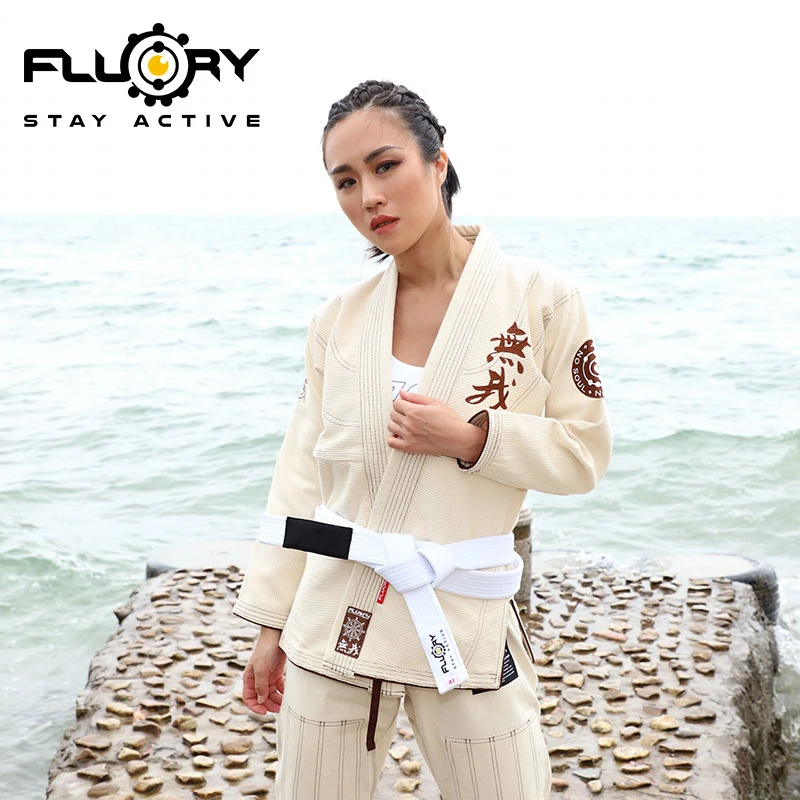 FLUORY巴西柔术服男个性内衬防磨服bjj gi柔道道服专业训练服女