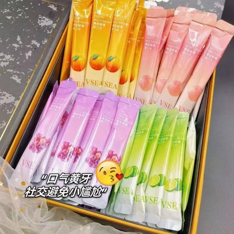 漱口水除口气清新留香牙黄去牙渍学生孕妇便携式果味一次性便捷