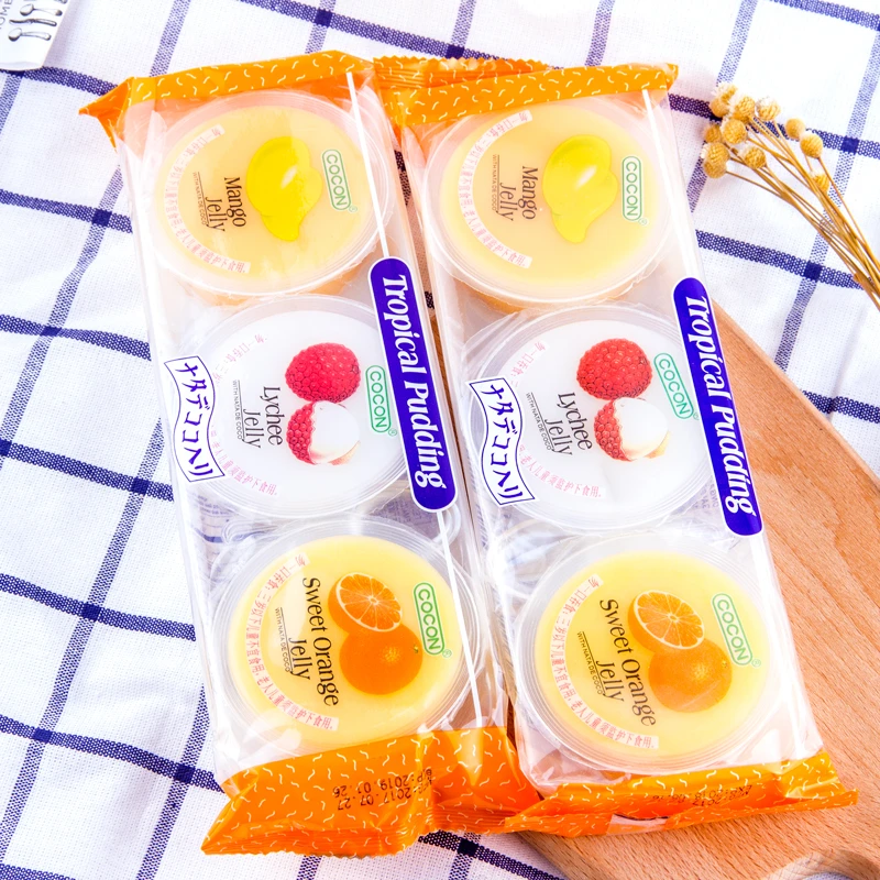 马来西亚原装进口cocon可康果冻零食芒果布丁酸乳风味多口味240g