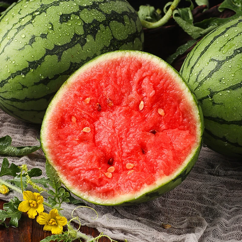【顺丰京东】山东手撕2k小西瓜3-5.5斤装新鲜水果产地直发tz