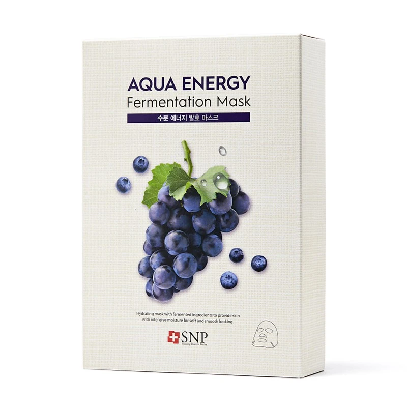 【店播专属】SNP爱神菲水分能量发酵面膜25ml*10片保湿精华液亮肤