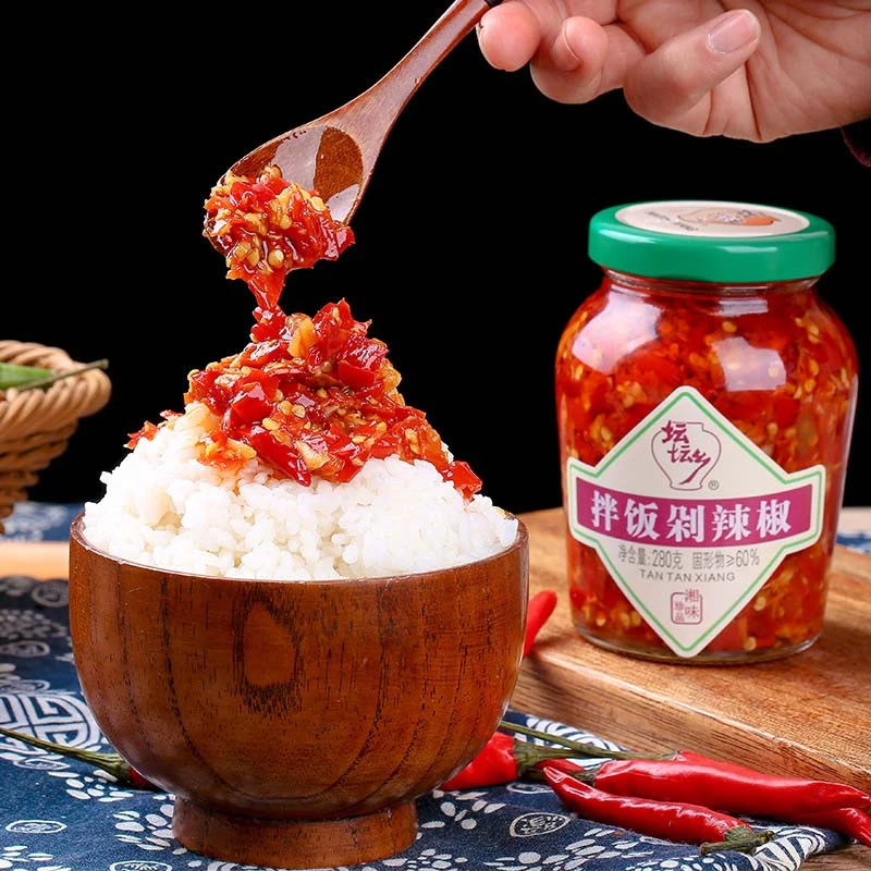 坛坛乡拌饭剁辣椒280克辣椒酱坛坛香调料湖南特产农家味家宴硬菜