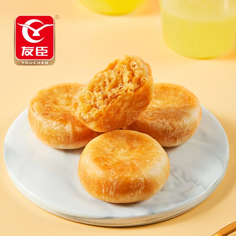 友臣 【原味肉松饼1000g】礼盒酥松咸香茶点糕点小包装休闲零食代餐