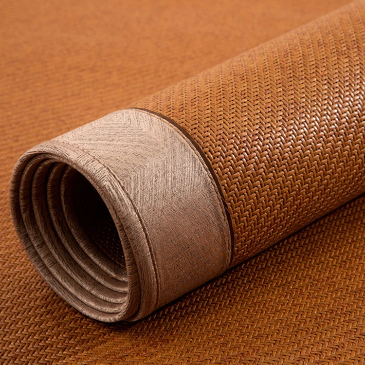 高定白棉芯古藤席家用夏天凉席1.8m加厚可折叠双人空调席子送枕套