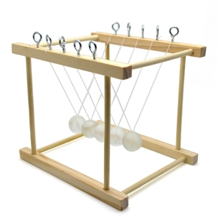 diy科技小制作实验牛顿摆五球碰力学原理儿童益智玩具微型显微