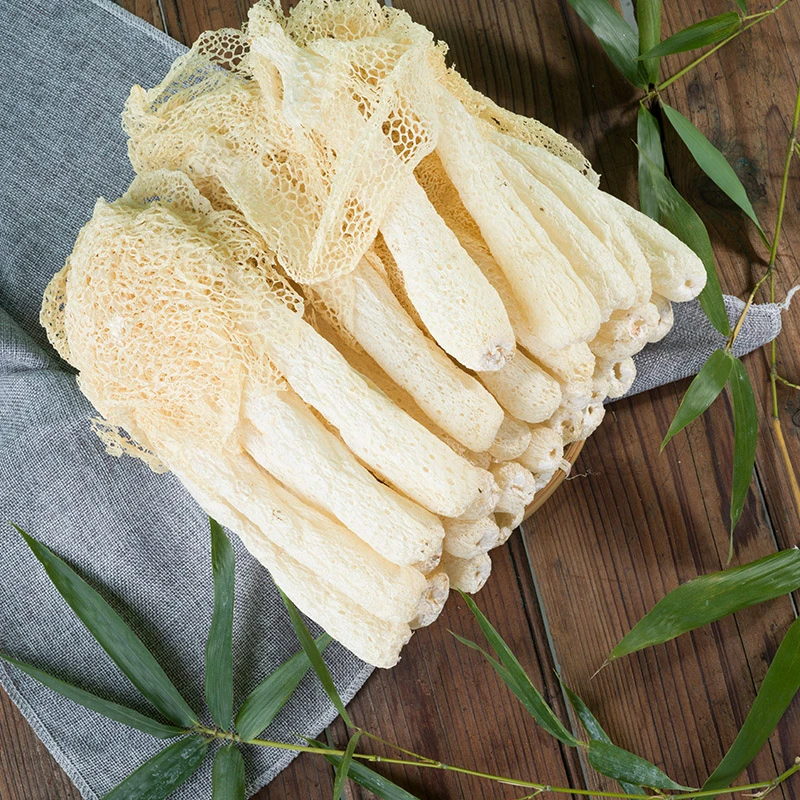 土味王国林下仿野生种植头茬竹荪100g 新鲜天然无硫烘干农产品