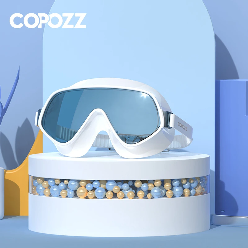 COPOZZ泳镜大框高清防水防雾游泳眼镜男女成人专业潜水泳帽套装备