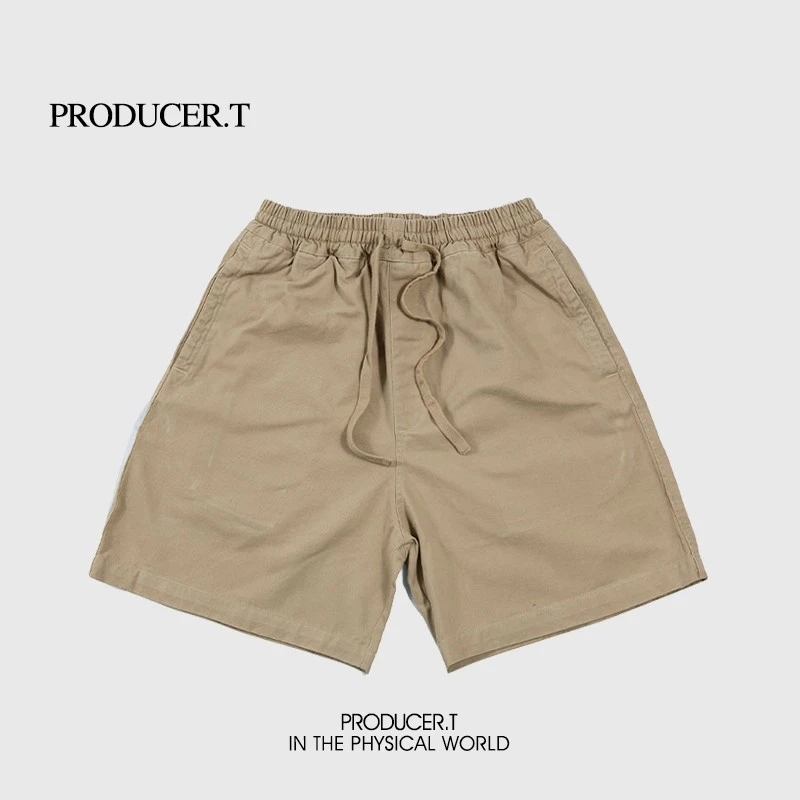 ProducerT潮牌日系宽松短裤男夏季休闲潮流百搭ins牛仔大码五分裤