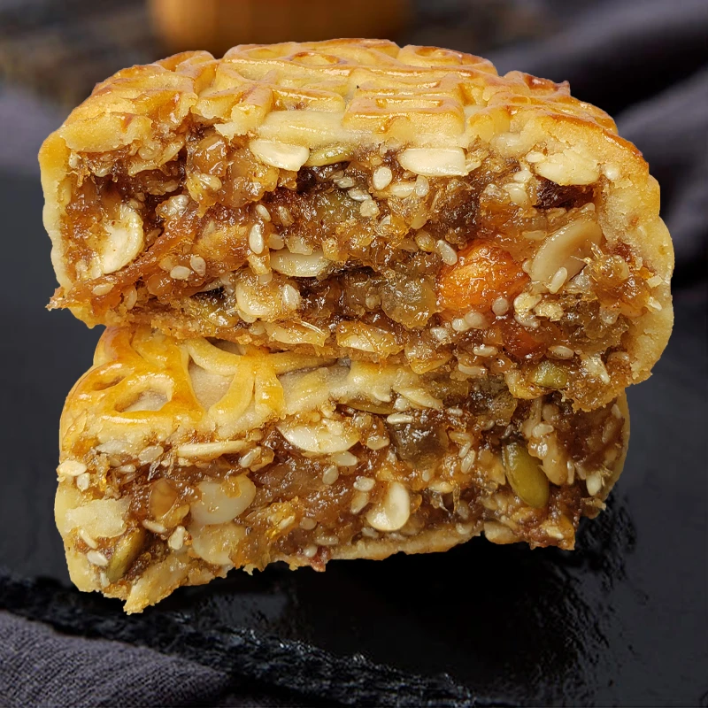 2025高州五仁月饼老式传统特产糕点零食茂名伍仁中秋袋装广式月饼