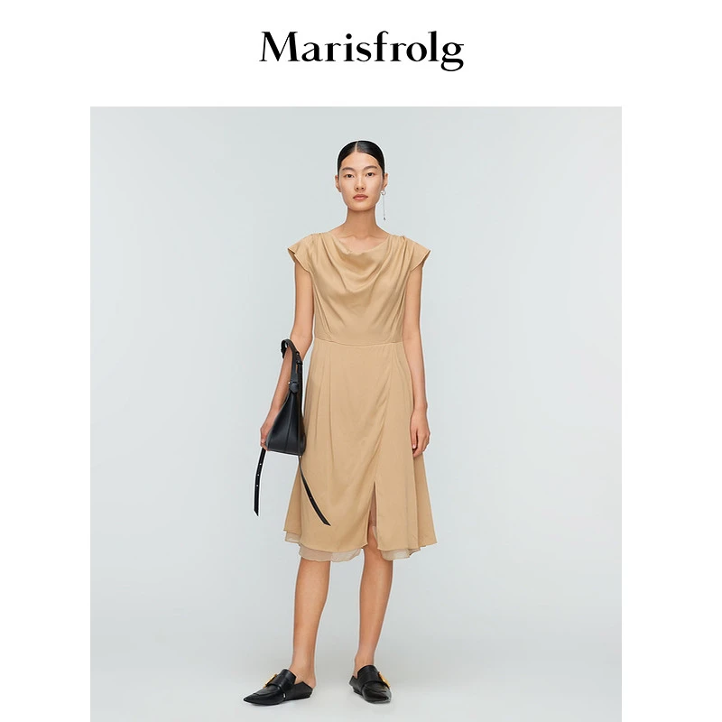 【羊羊专属】玛丝菲尔春夏纯色显瘦连衣裙AABW20936