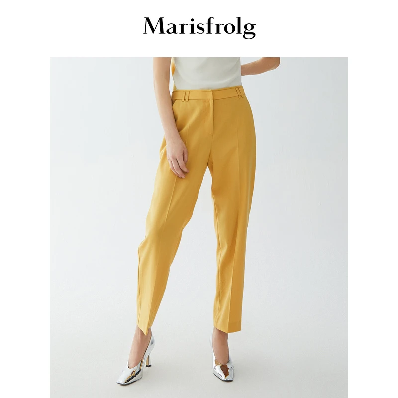 【心心精选】Marisfrolg玛丝菲尔休闲长裤羊毛小脚时尚