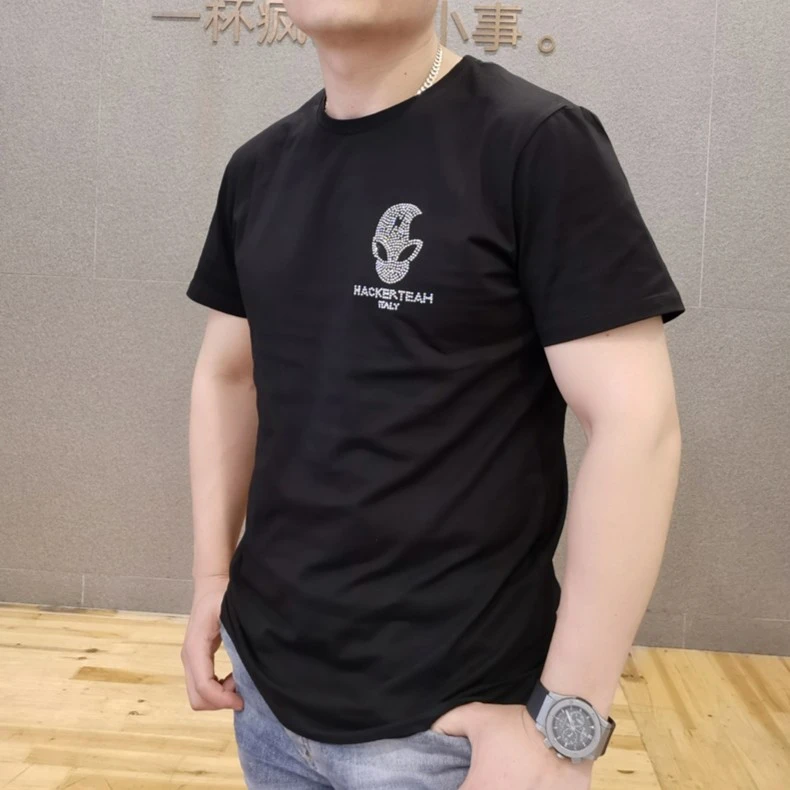Jinsaier 1979/竞技龙2023夏季新款男士圆领短袖棉T恤吸汗打底衫
