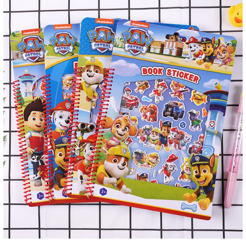 汪汪队立大功贴纸卡通贴画套装狗狗巡逻队大号带场景图可反复粘贴