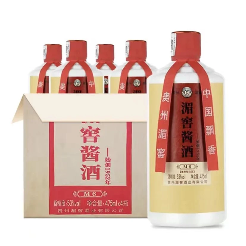 湄窖贵州酱香型白酒湄窖酱酒M6 53度纯粮白酒整箱4瓶53度475