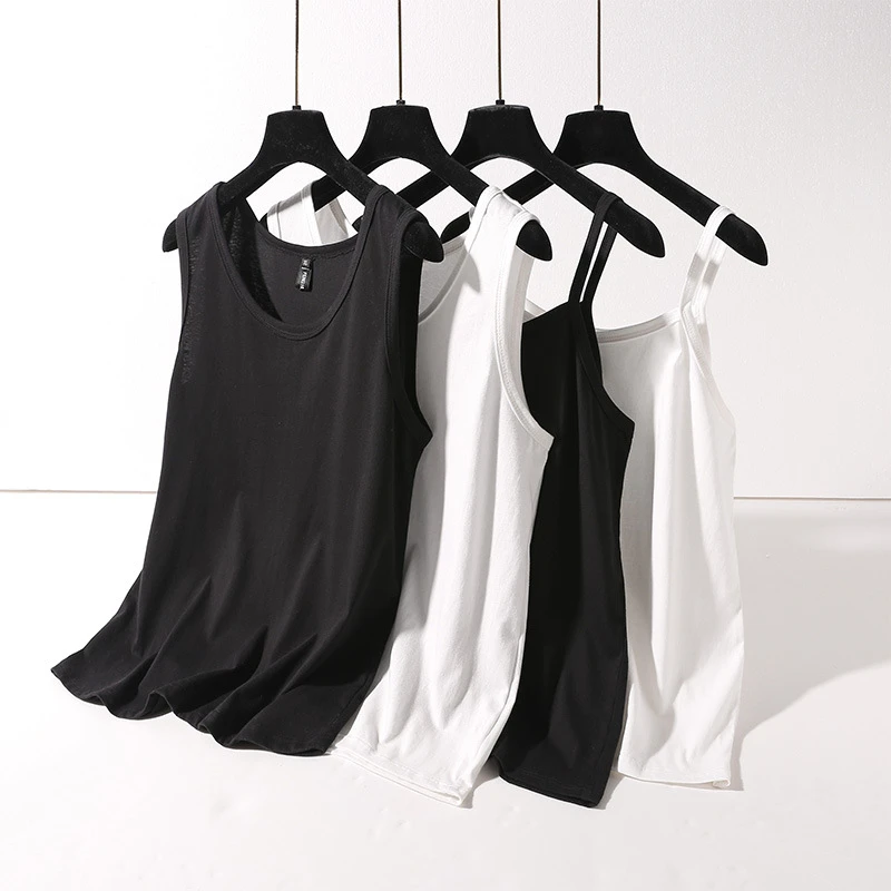 大码女装夏季宽松打底背心吊带2678圆领小背心2679