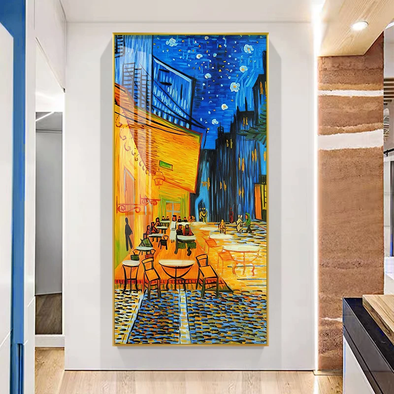 梵高咖啡厅玄关装饰画客厅卧室世界名画艺术挂画