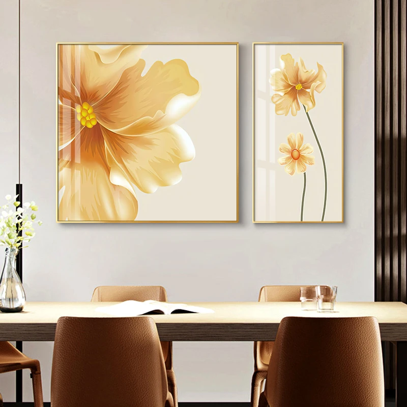 北欧餐厅装饰画客厅小清新组合挂画现代简约餐桌饭厅背景墙壁画
