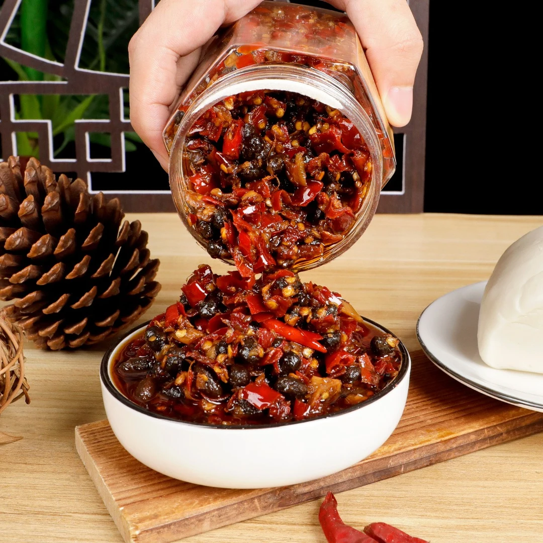 野山椒豆豉爆辣特辣猛辣开胃下饭菜农家制作湖南特产