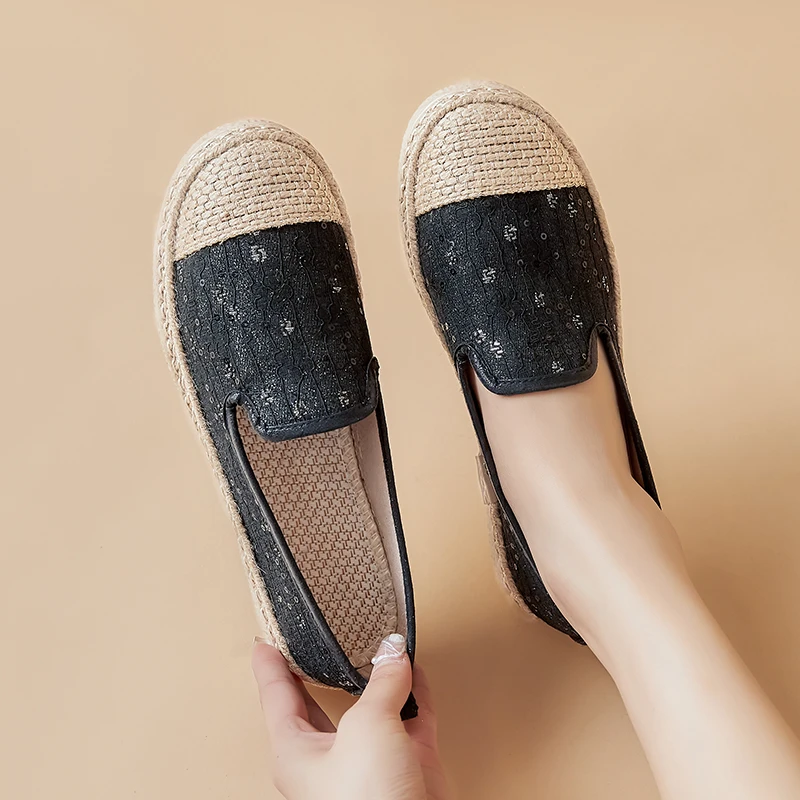 专做舒适百搭平底一脚蹬女鞋  柔软透气轻便不累脚不磨脚防滑耐磨