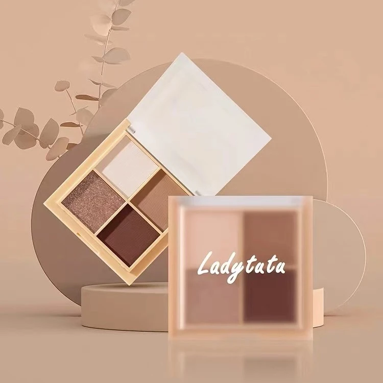 【粉丝专享】LADYTUTU四色眼影日常妆大地色珠光哑光