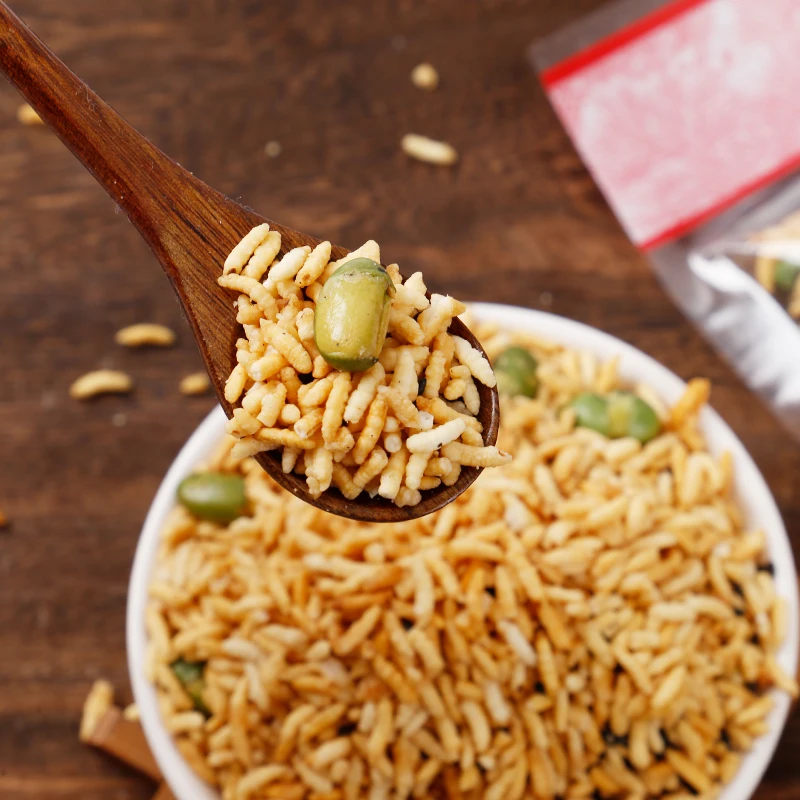 鑫美乐乡里炒米甜味咸味休闲食品零食小吃香脆炒货湖南平江特产