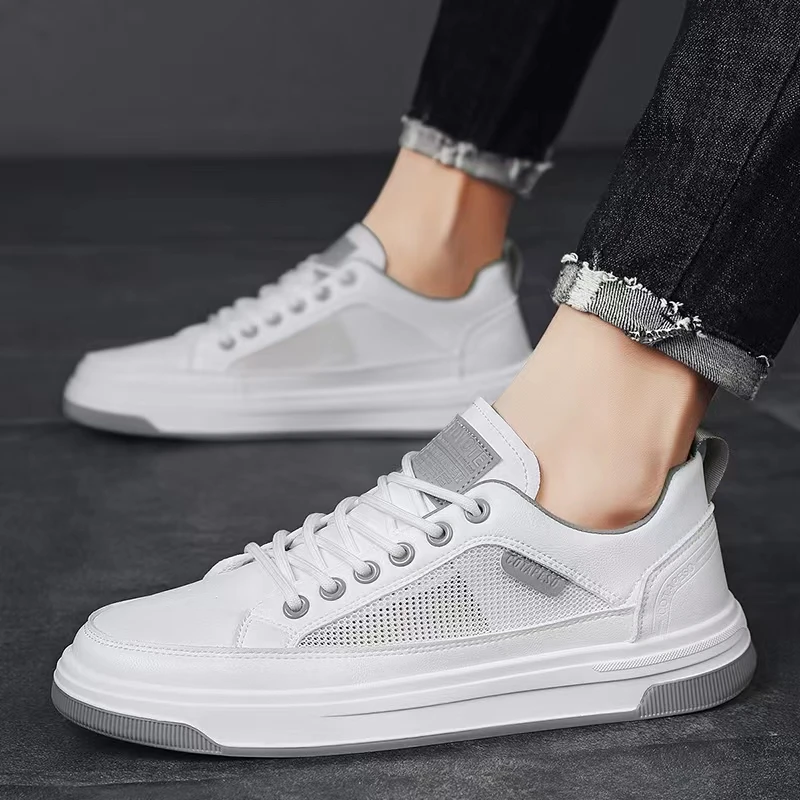 2022夏季新款男士网面鞋时尚青年百搭休闲鞋潮流透气青春小白鞋男