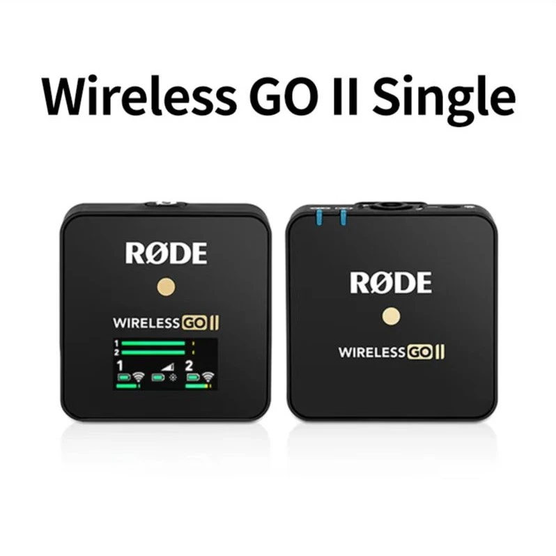RODE罗德WirelessGoII无线麦克风相机手机收音麦领夹式小蜜蜂降噪