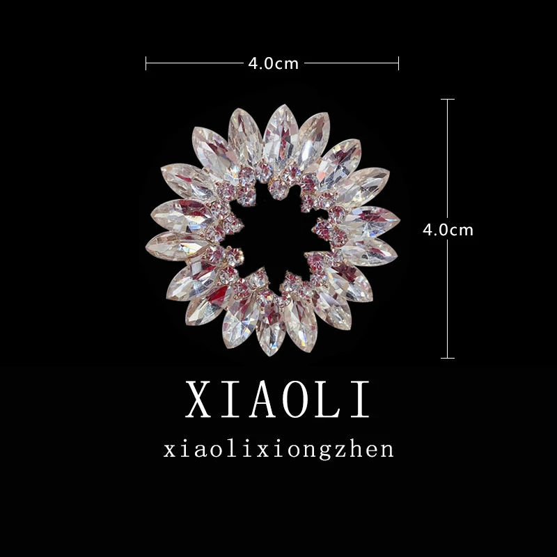 白色天使之泪胸针白色水晶特闪韩版时尚西服毛衣衬衫裙子等配饰