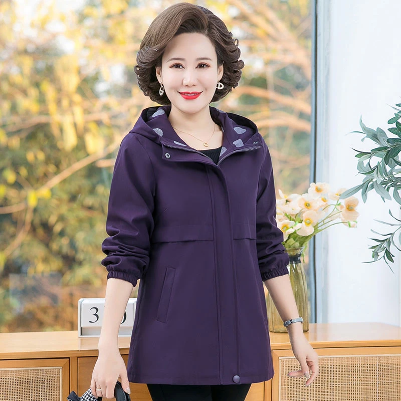 母亲节妈妈装外套春装洋气中年上衣服装中老年女春秋款阔太太气质
