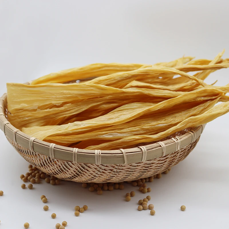 清远连州市山幺妹传统手工头层纯黄豆黑豆腐竹500g/箱礼盒装