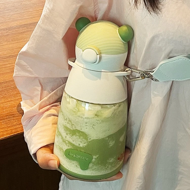 bablov大容量水杯女生耐高温运动水壶儿童大肚杯夏季吨吨吸管杯子