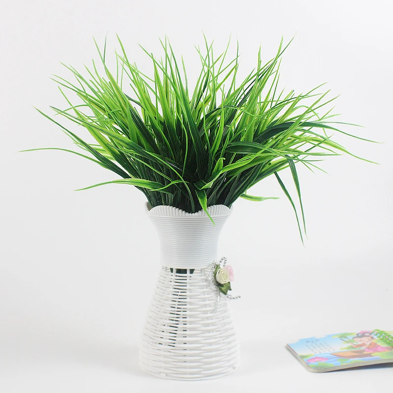 7叉小春草塑料花装饰仿真水草假草餐厅秧苗植物（不含花瓶）