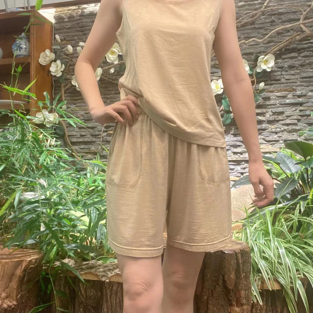 B品微瑕  柞蚕丝女士家居短裤96220846