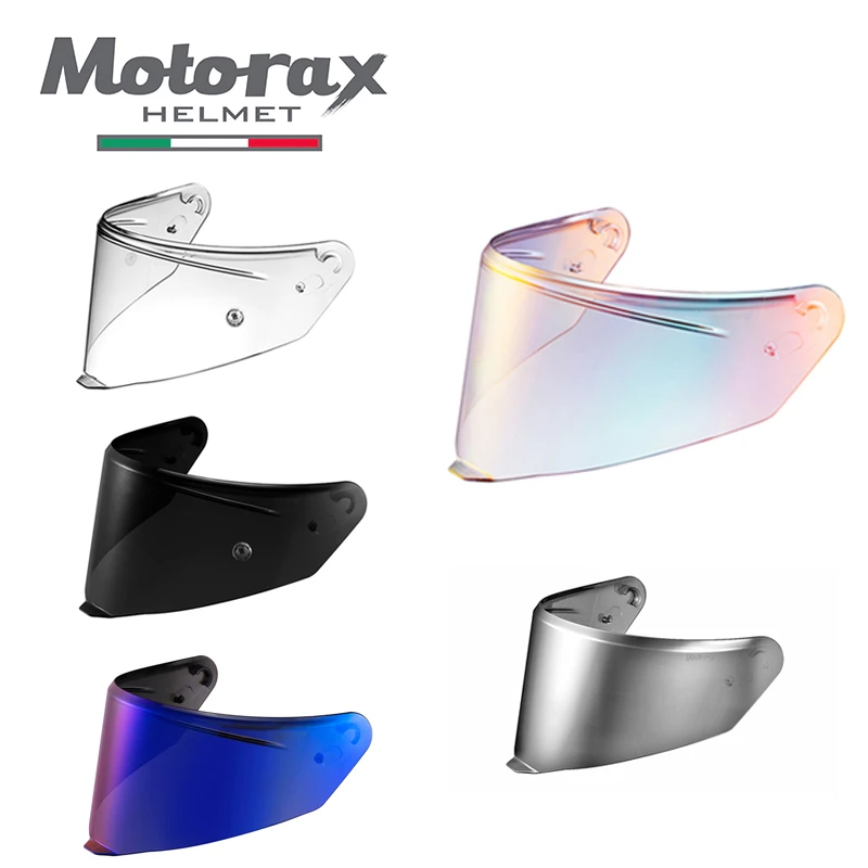 MOTORAX摩雷士R50S专用竞技扣镜片夜视日夜两用风镜面尾翼防雾贴