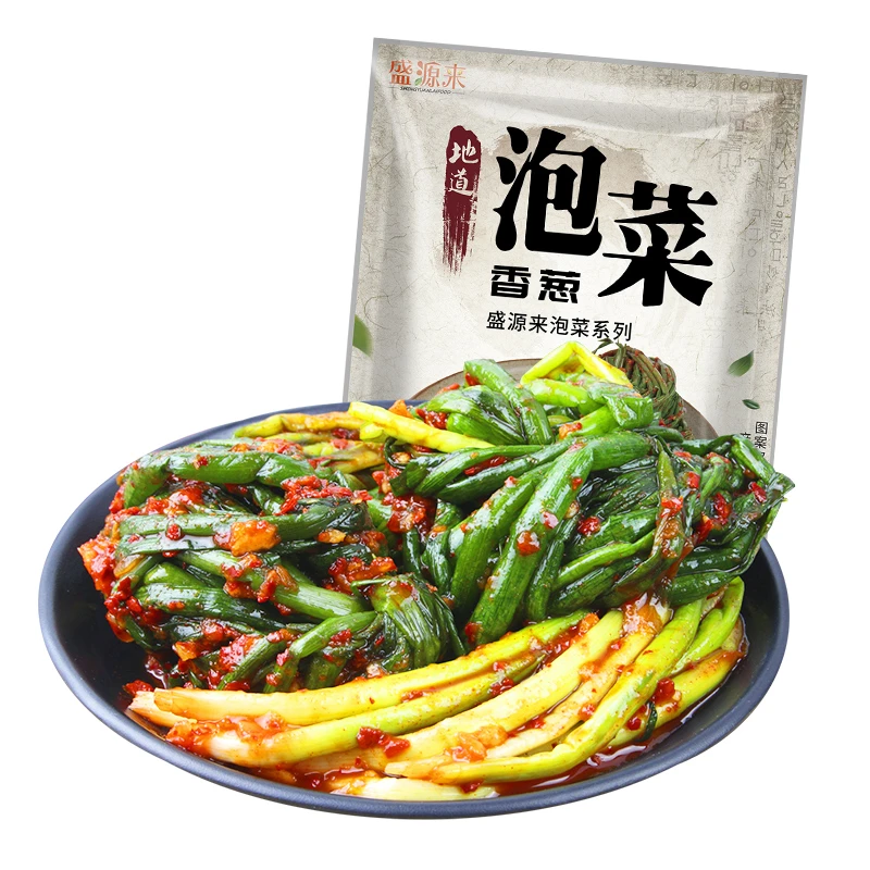 盛源来韩式小香葱泡菜正宗小葱小根葱下饭菜朝鲜族延边特产350g