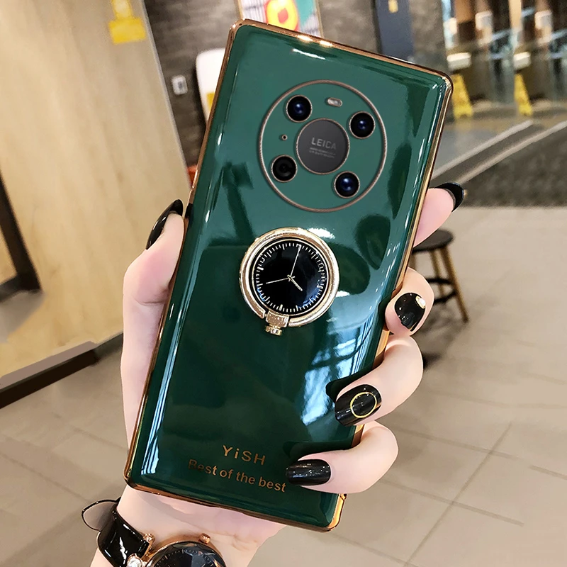 华为mate40pro手机壳女新款适用mate40带支架女款网红全包防摔高