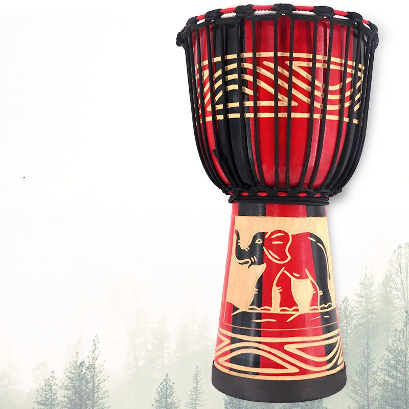 初学者羊皮民谣手鼓非洲鼓丽江云南儿童幼儿园标准8/10/12寸打鼓
