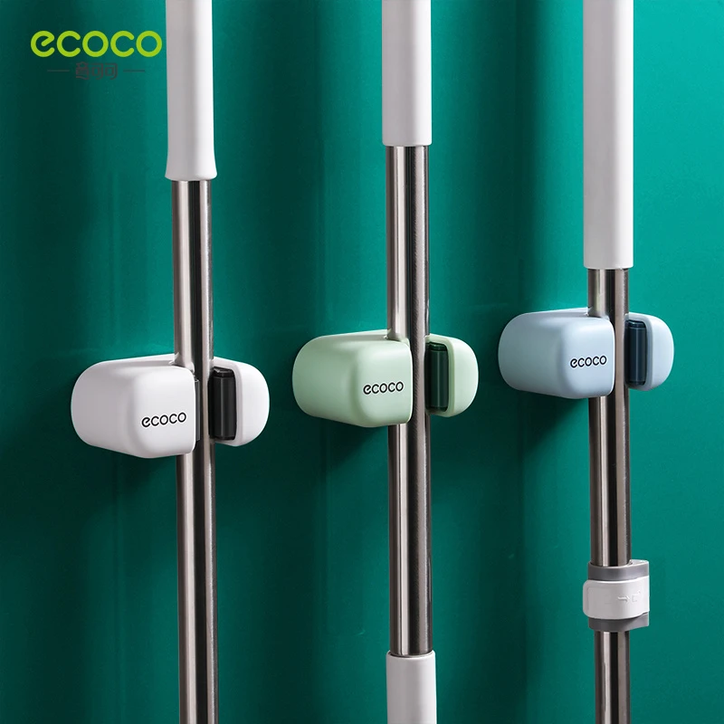 拖把挂钩挂架免打孔浴室卫生间拖布收纳架粘胶强力固定卡扣扫把夹